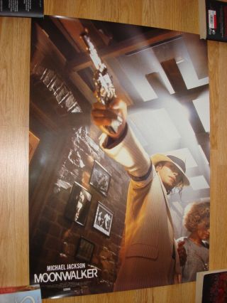 Michael Jackson Moonwalker Japan Official Promo 1988 Poster Mega Rare