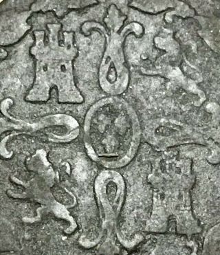The Rare 1828 Spanish Coin Ancient Pirate Sea Shipwreck Era Old Spain Antique