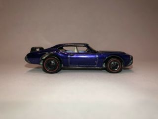 Rare Purple Redline Hotwheels Olds 442,  Wing