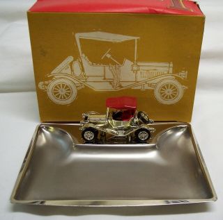 “matchbox” Giftware Y - 14 Maxwell Gold Plated On Silver Tray Yesteryear Mib