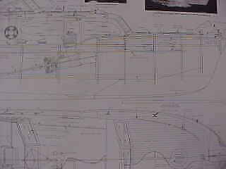 1950 Chris Craft 50 Foot Catalina With Flying Bridge - 32 Inch Model Plans